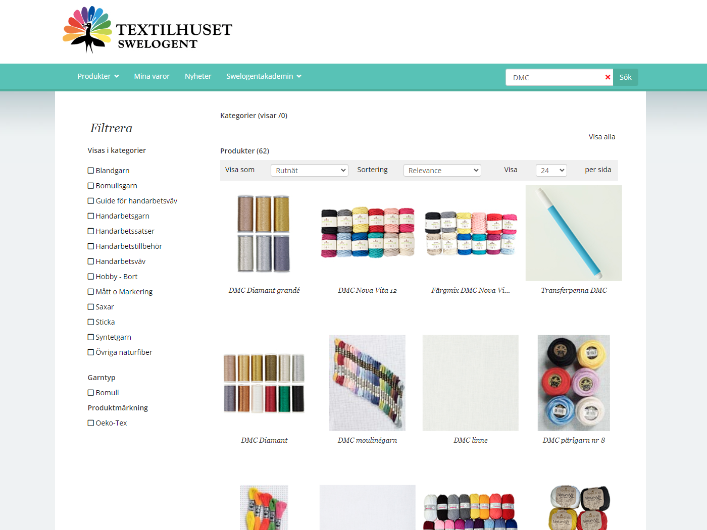 Textilhusets punchout för e-handel via inköpssystem