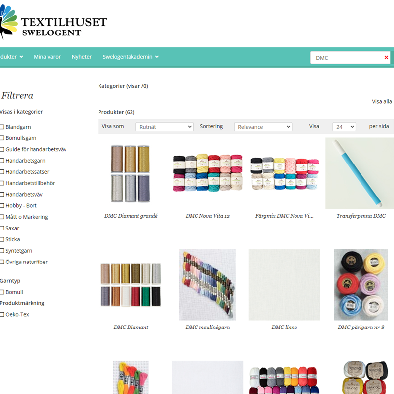 Textilhusets punchout för e-handel via inköpssystem