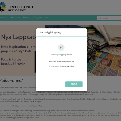 Textilhuset personal login